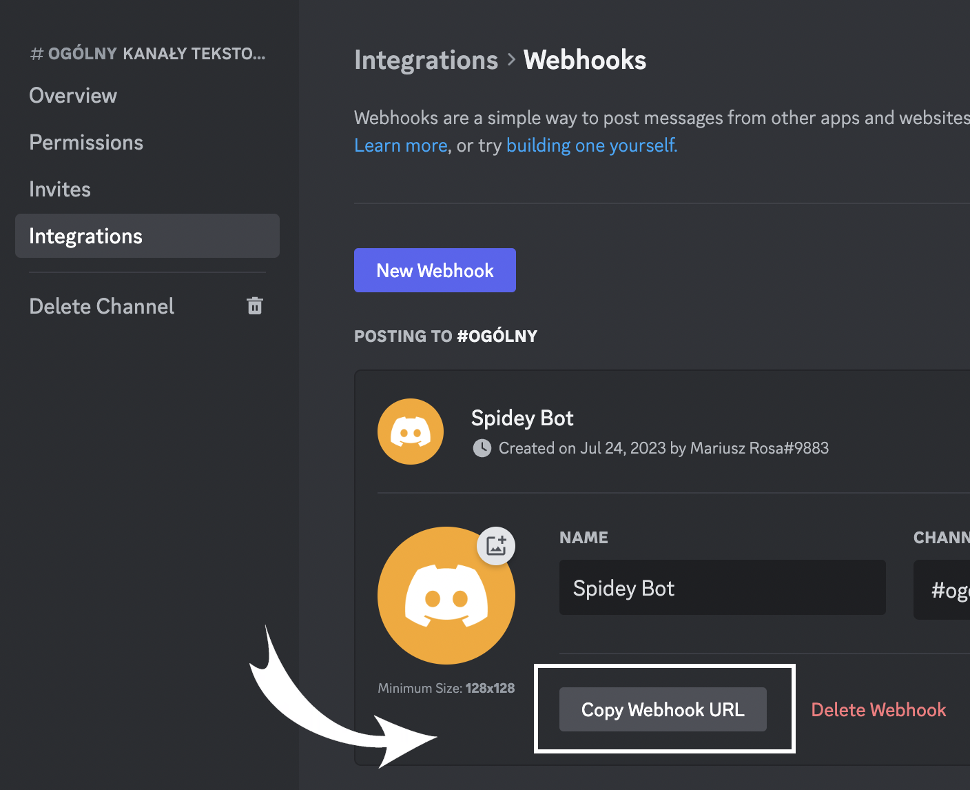 integracja discord z webmon.pl